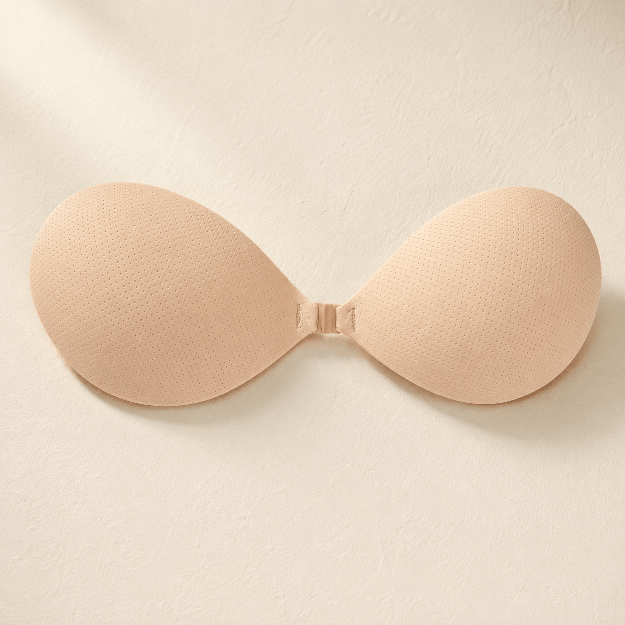Lune Daily Bra adhesive bra in nude, front view
