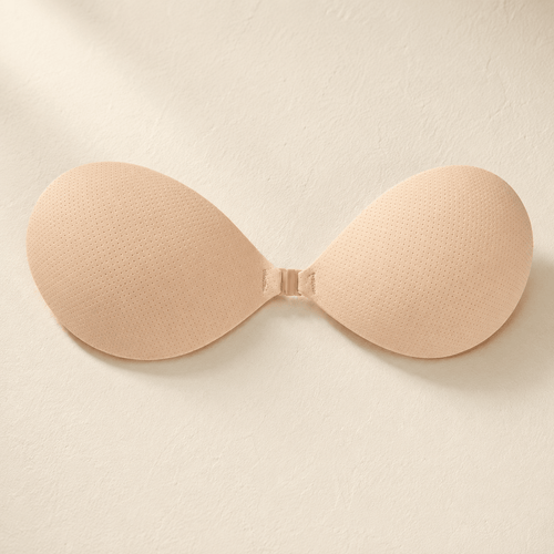 Lune Daily Bra adhesive bra in nude, front view